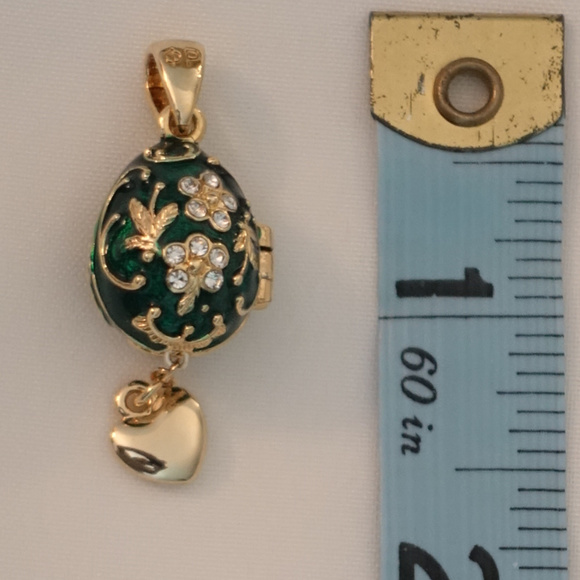 Russian Faberge Style Egg Locket/Pendant - Picture 7 of 8